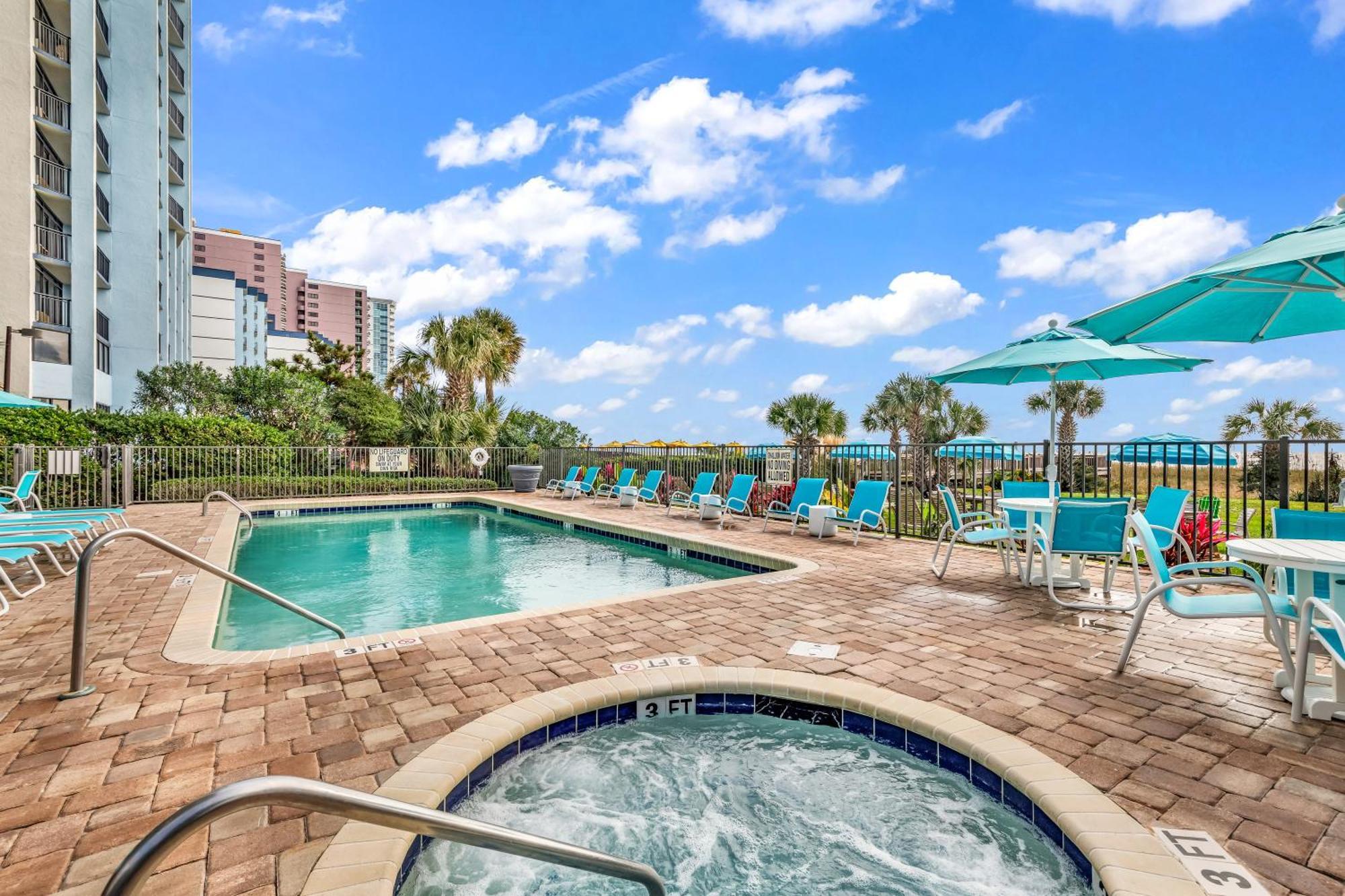 Ocean View Double Suite! Sleeps 4 Meridian Plaza 705 Myrtle Beach Dış mekan fotoğraf