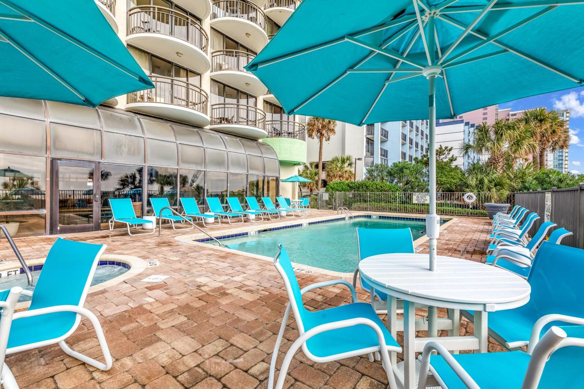 Ocean View Double Suite! Sleeps 4 Meridian Plaza 705 Myrtle Beach Dış mekan fotoğraf