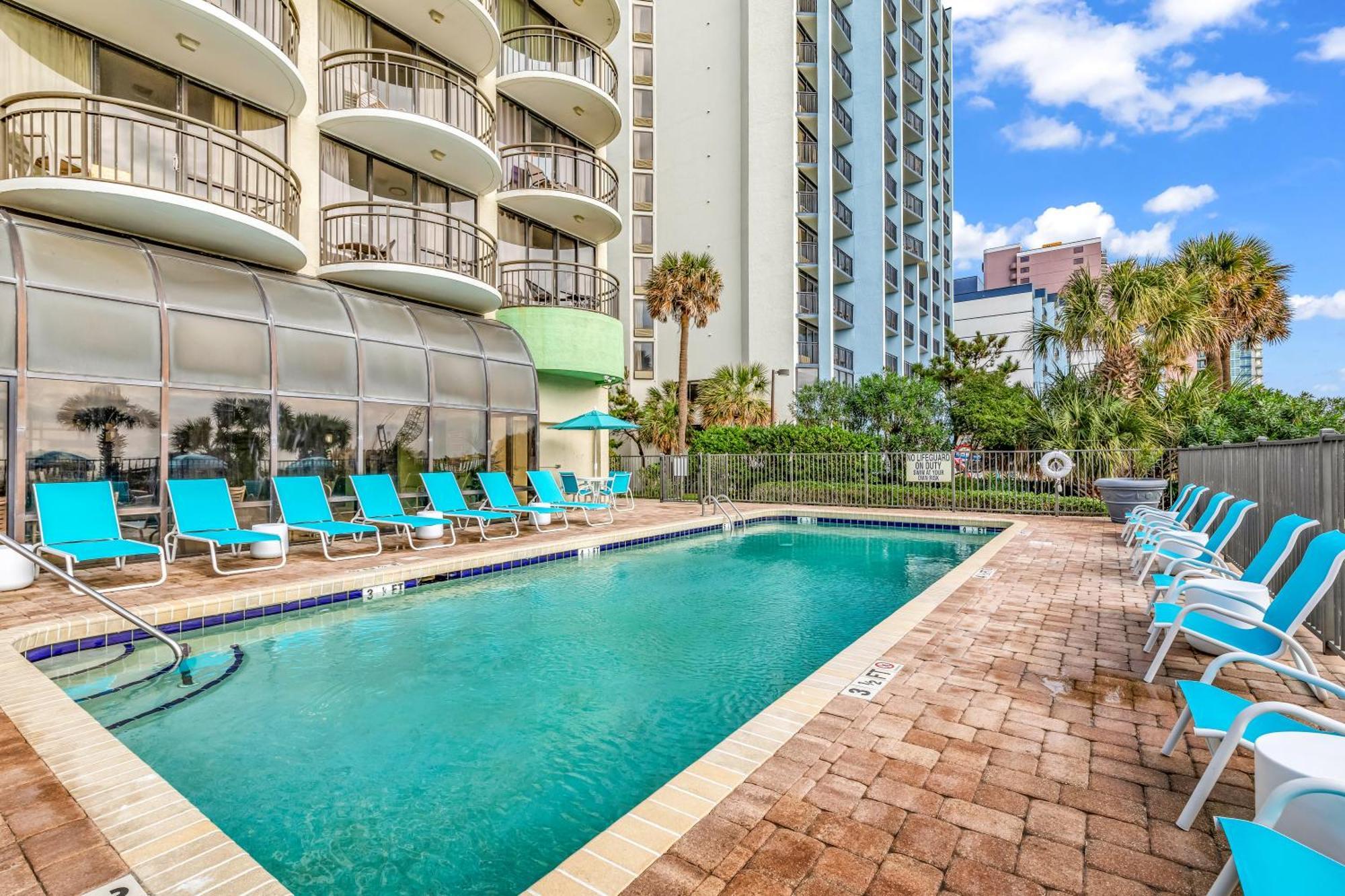 Ocean View Double Suite! Sleeps 4 Meridian Plaza 705 Myrtle Beach Dış mekan fotoğraf