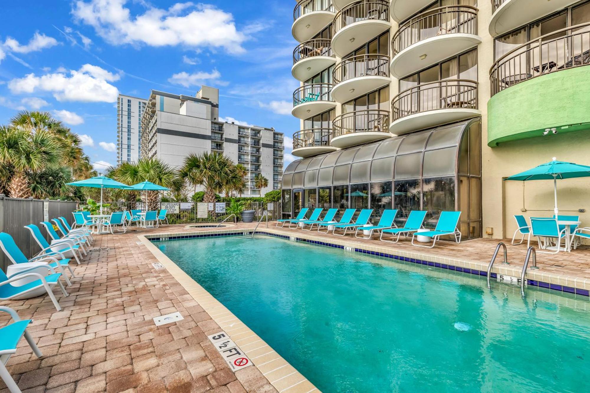 Ocean View Double Suite! Sleeps 4 Meridian Plaza 705 Myrtle Beach Dış mekan fotoğraf
